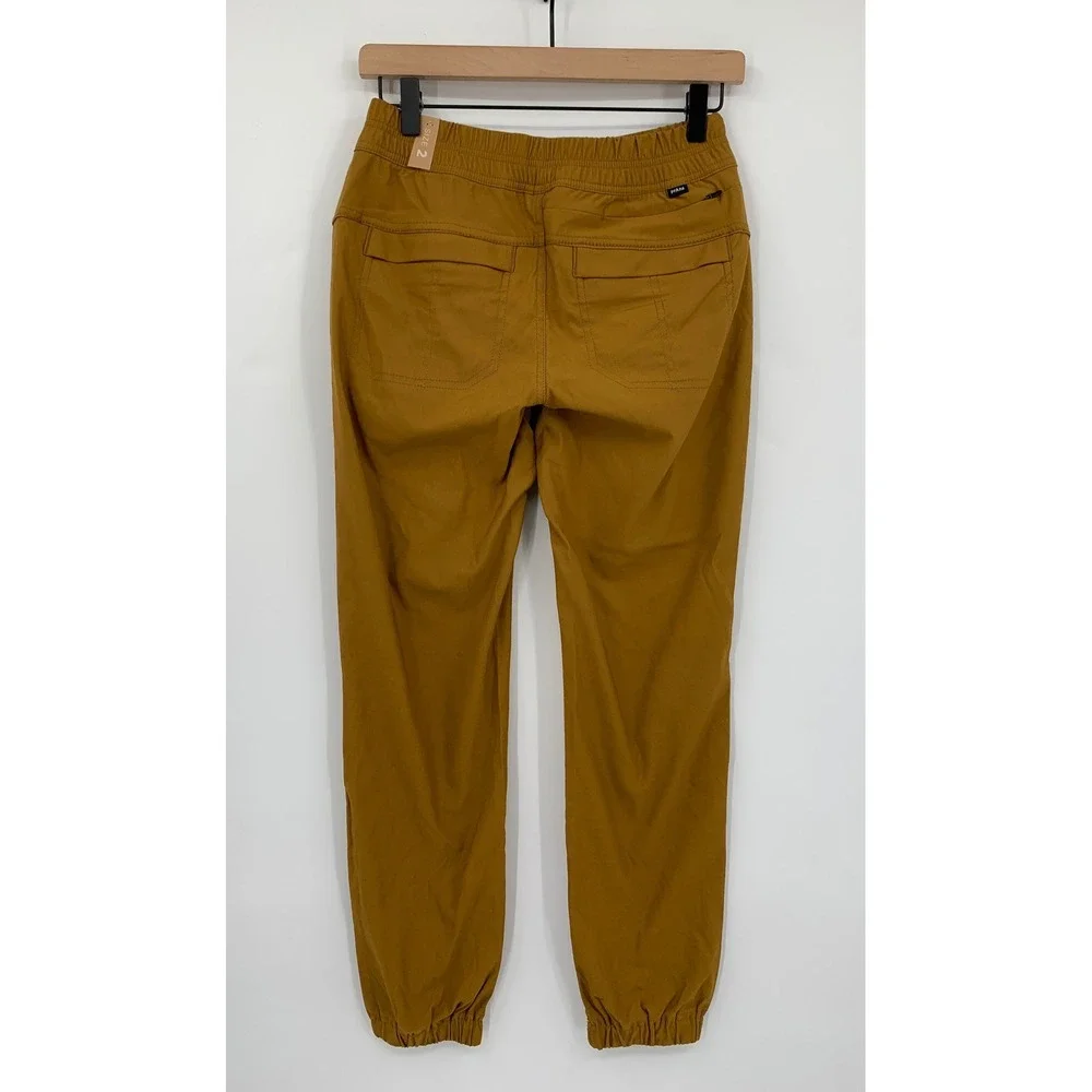 Prana‎ Pants Womens 2 Brown Halle E-Waist Jogger II Stretch Hiking Outdoor NEW